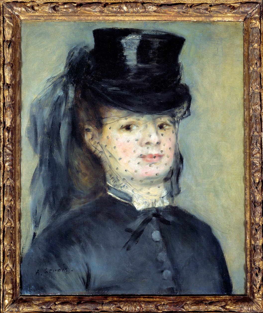 Porträt von Madame Darras, geborene Henriette Oudiette, Ehefrau von Kapitän Paul Darras (Studie für die Amazone von 1873) von Pierre Auguste Renoir