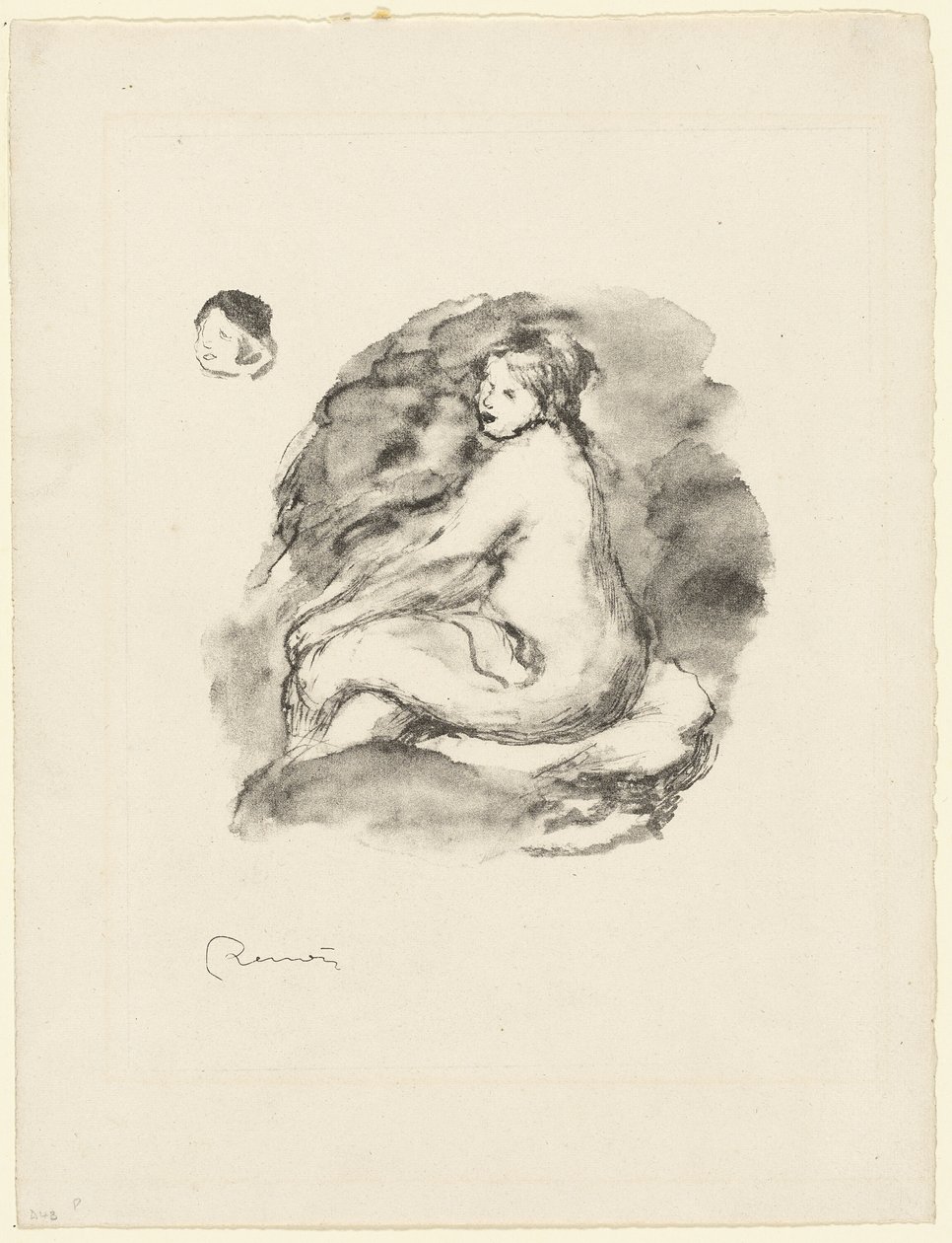 Studie einer sitzenden nackten Frau, Variante von Pierre Auguste Renoir