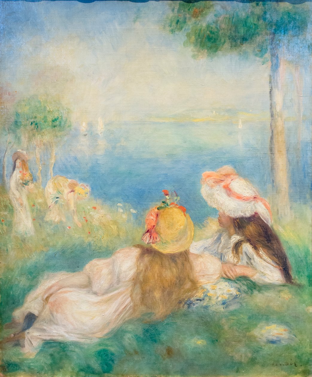 Junge Mädchen am Meer, ca. 1894 von Pierre-Auguste Renoir