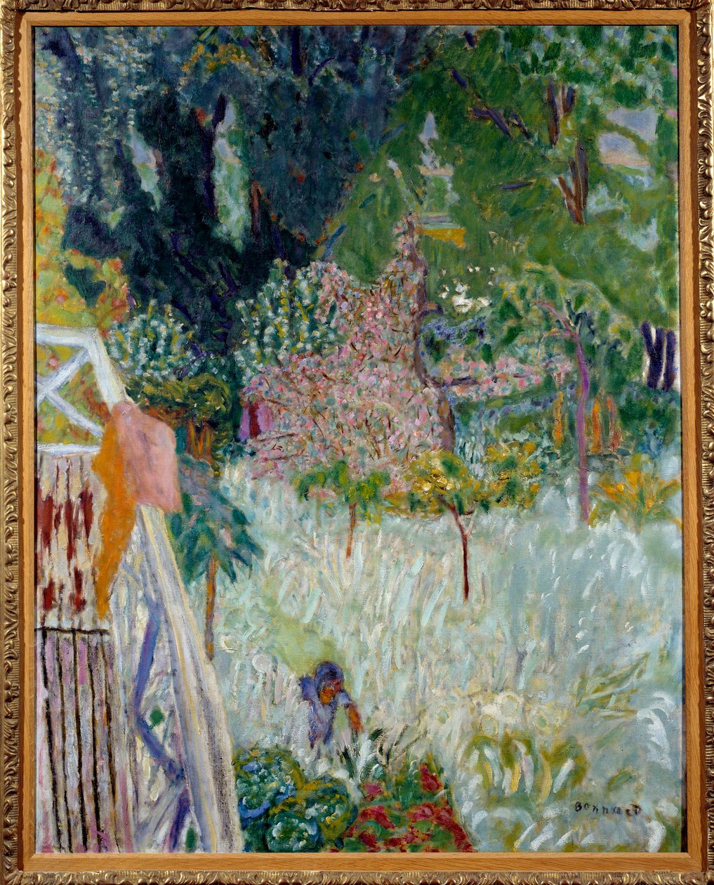 Der blühende Apfelbaum oder Balkon Vernonet von Pierre Bonnard