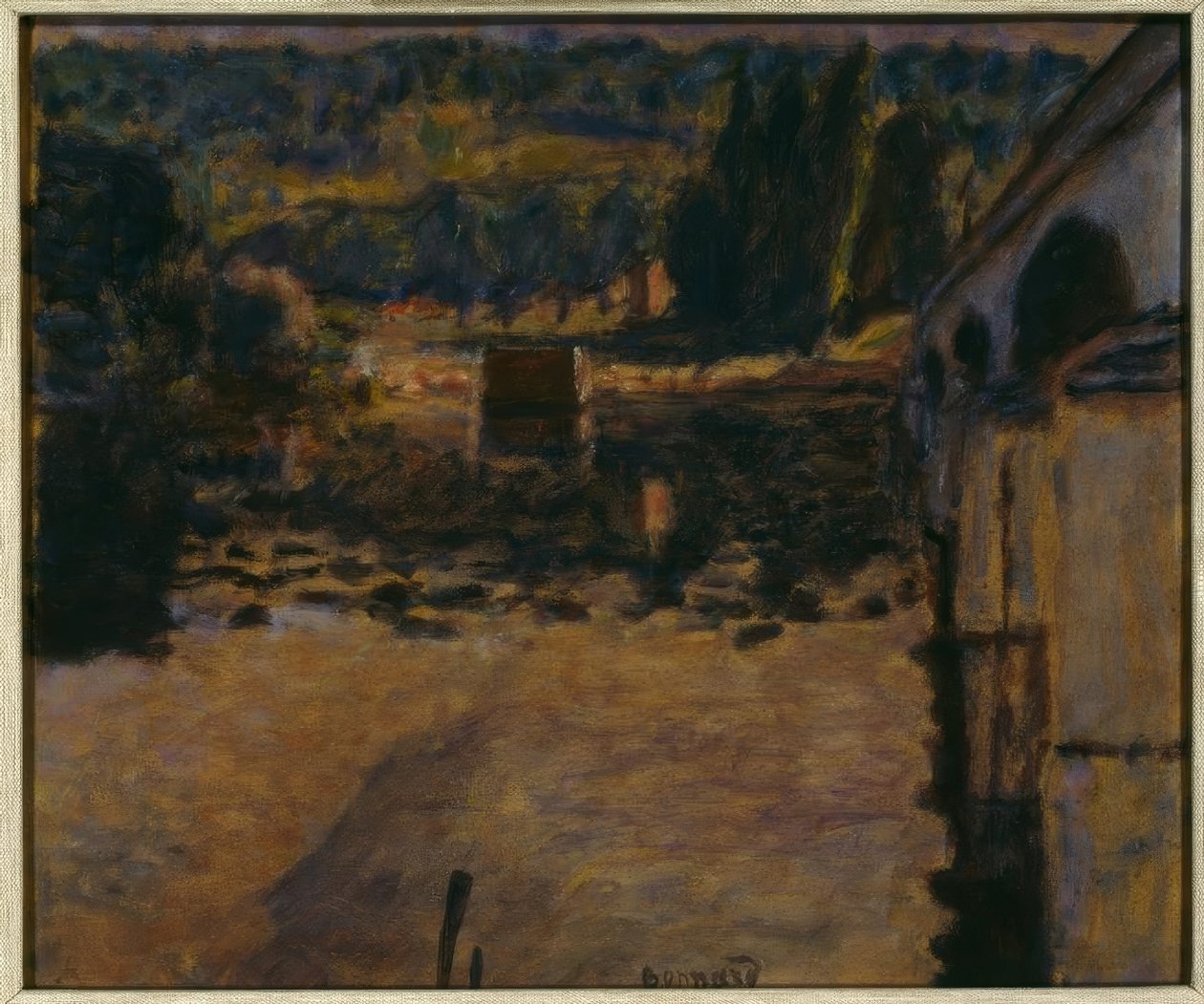 Le pont à Vernon von Pierre Bonnard