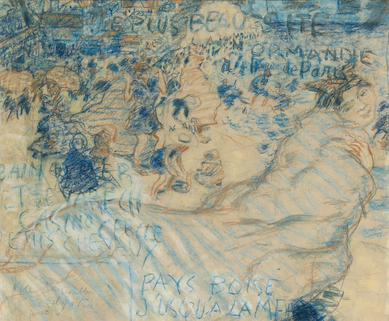 Seebad in der Normandie, ca. 1897-98 von Pierre Bonnard