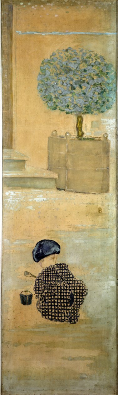 Das Kind mit einer Sandburg, oder Das Kind mit einem Eimer, 1894 von Pierre Bonnard