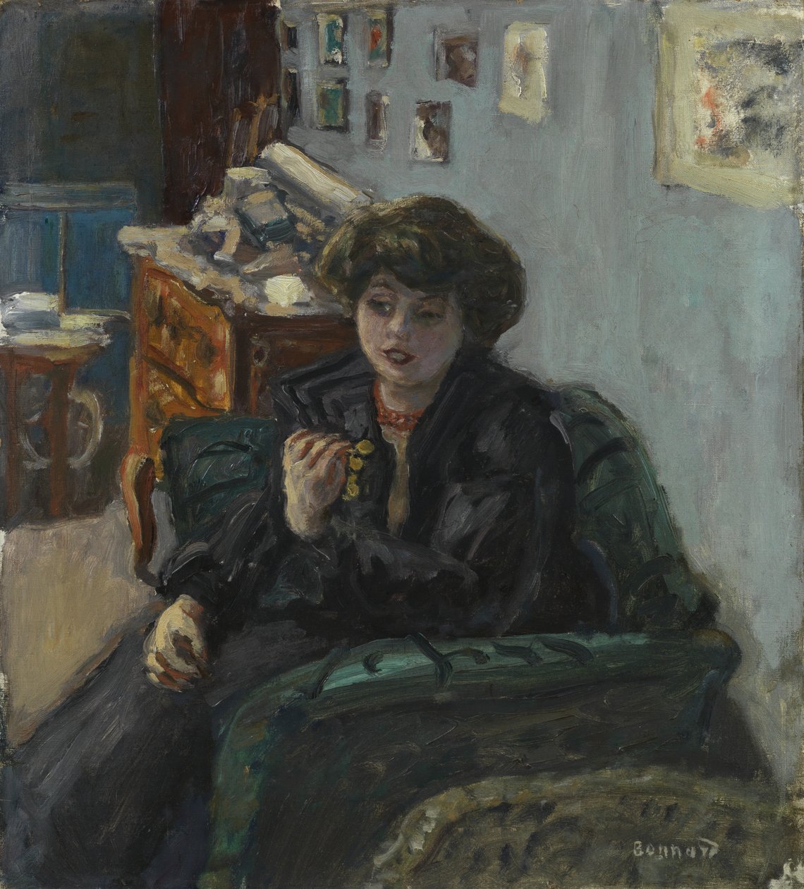 Junge Frau in einem Innenraum, ca. 1906 von Pierre Bonnard