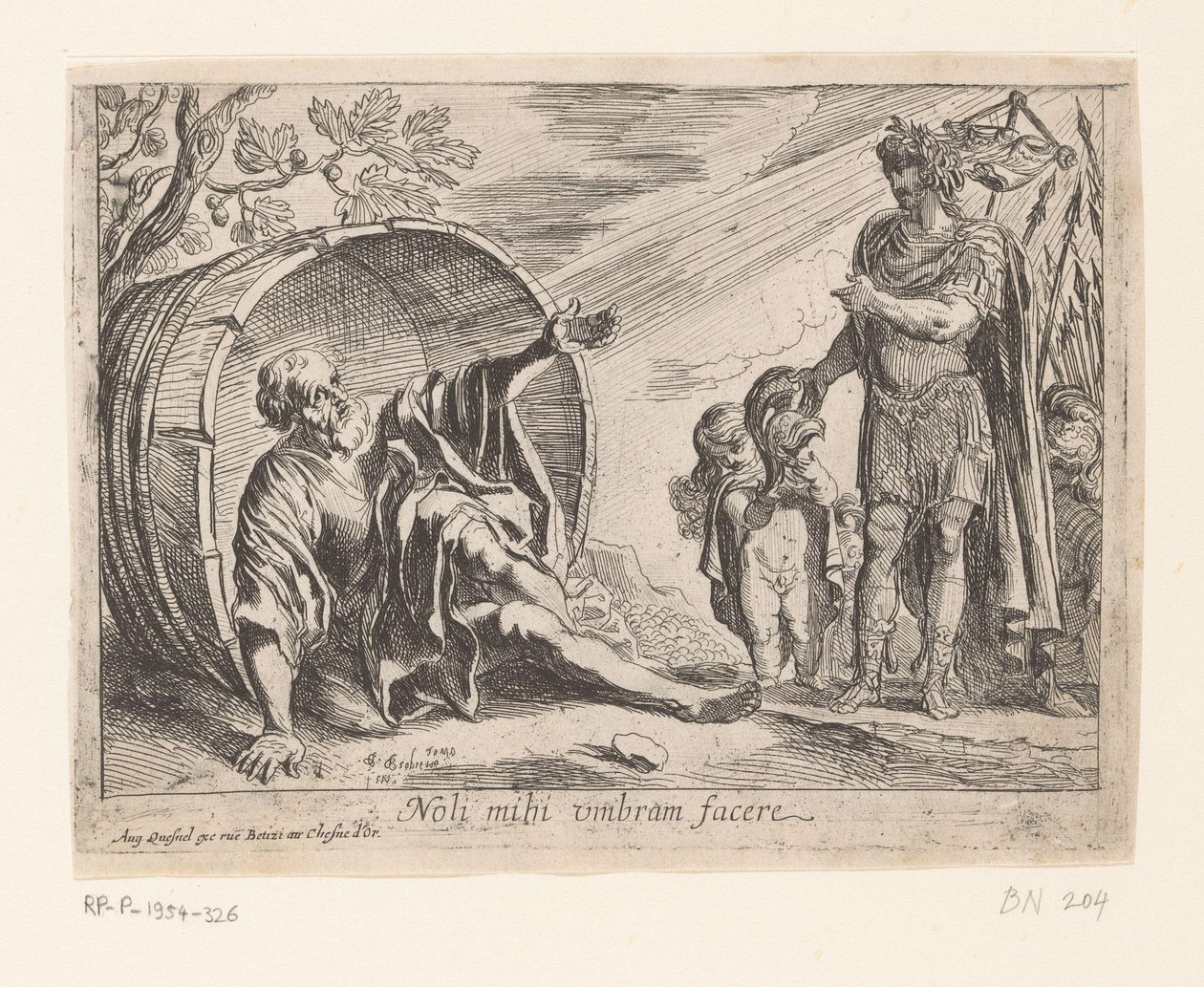 Alexander der Große und Diogenes von Pierre Brebiette