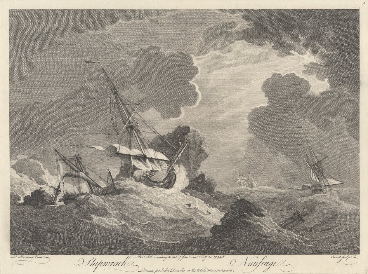 Schiffswrack von Pierre Charles Canot