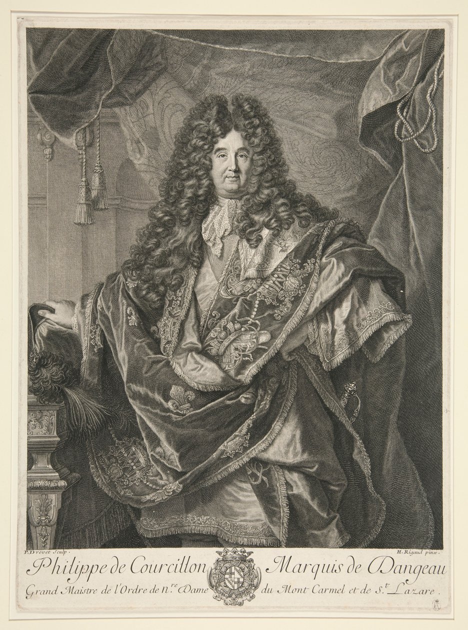 Philippe de Courcillon, Marquis von Dangeau von Pierre Drevet