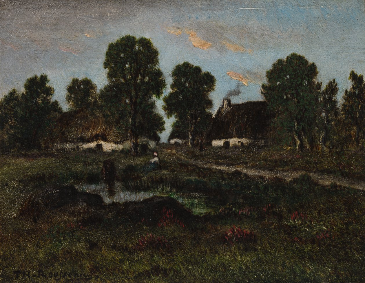 Häuser in der Nähe von Larchant, undatiert