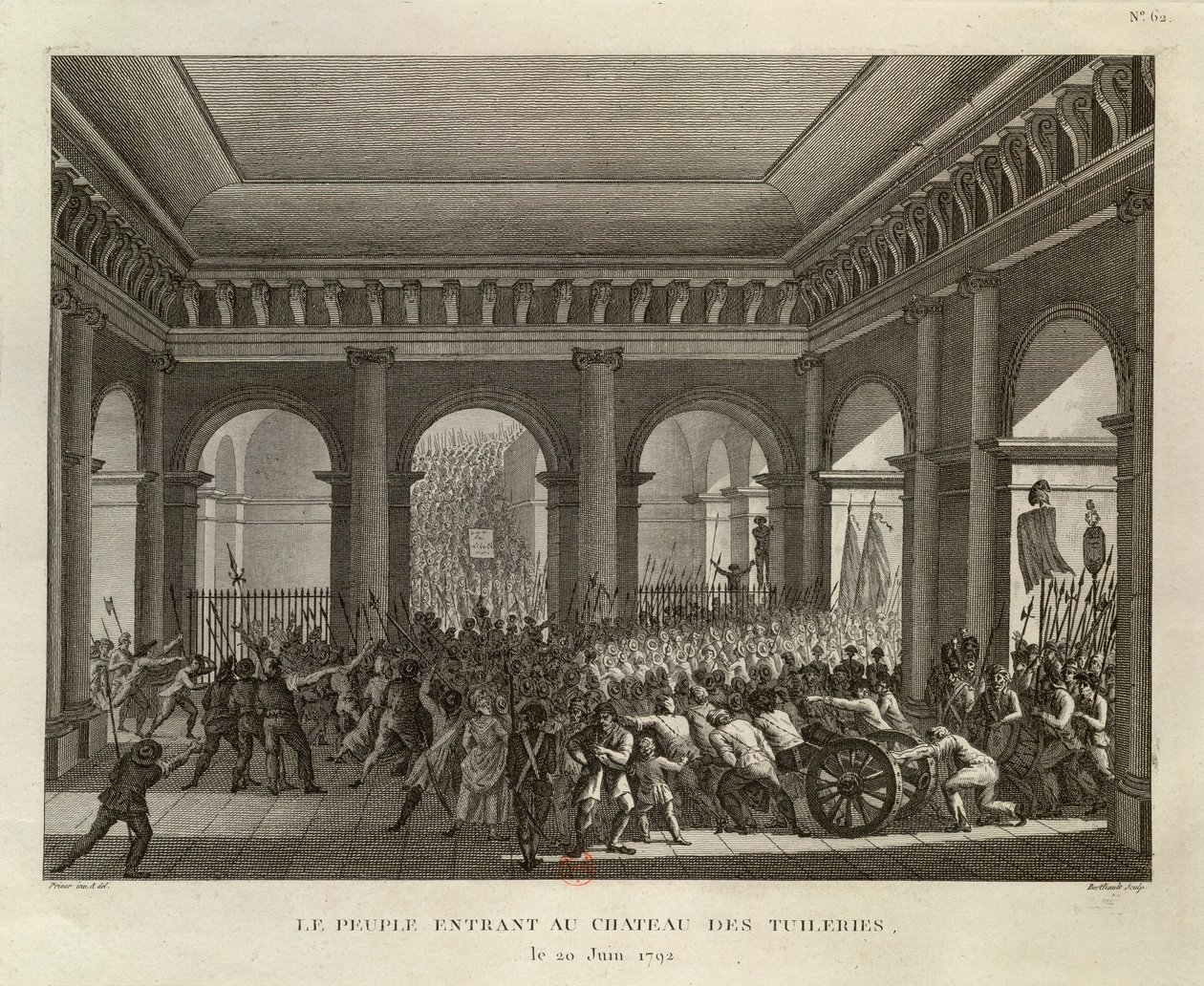 Das Volk betritt das Schloss der Tuilerien von Pierre-Gabriel Berthault