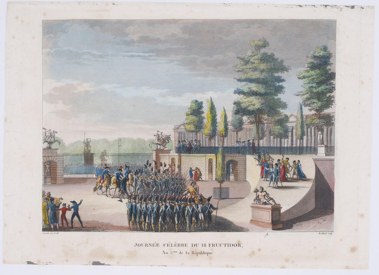 Der Staatsstreich vom 18. Fructidor, Jahr V, 1804 von Pierre Gabriel Berthault