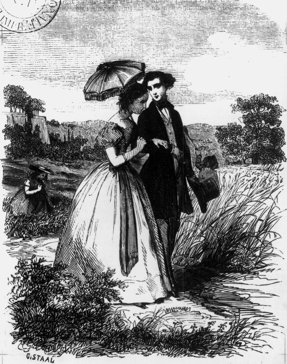 Felix de Vandenesse und Madame de Mortsauf, Illustration für 