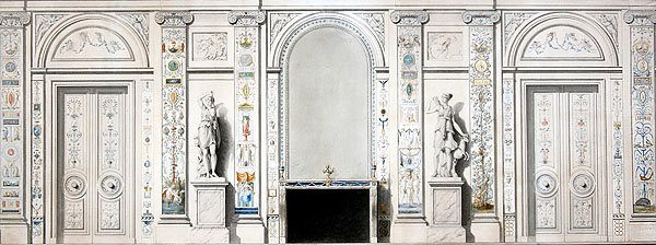 Entwurf für einen Salon von Pierre II Rousseau