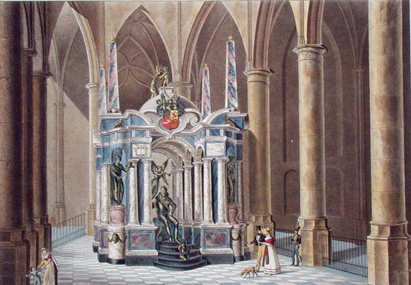 Grab von Wilhelm I. Prinz von Oranien in Delft, aus 