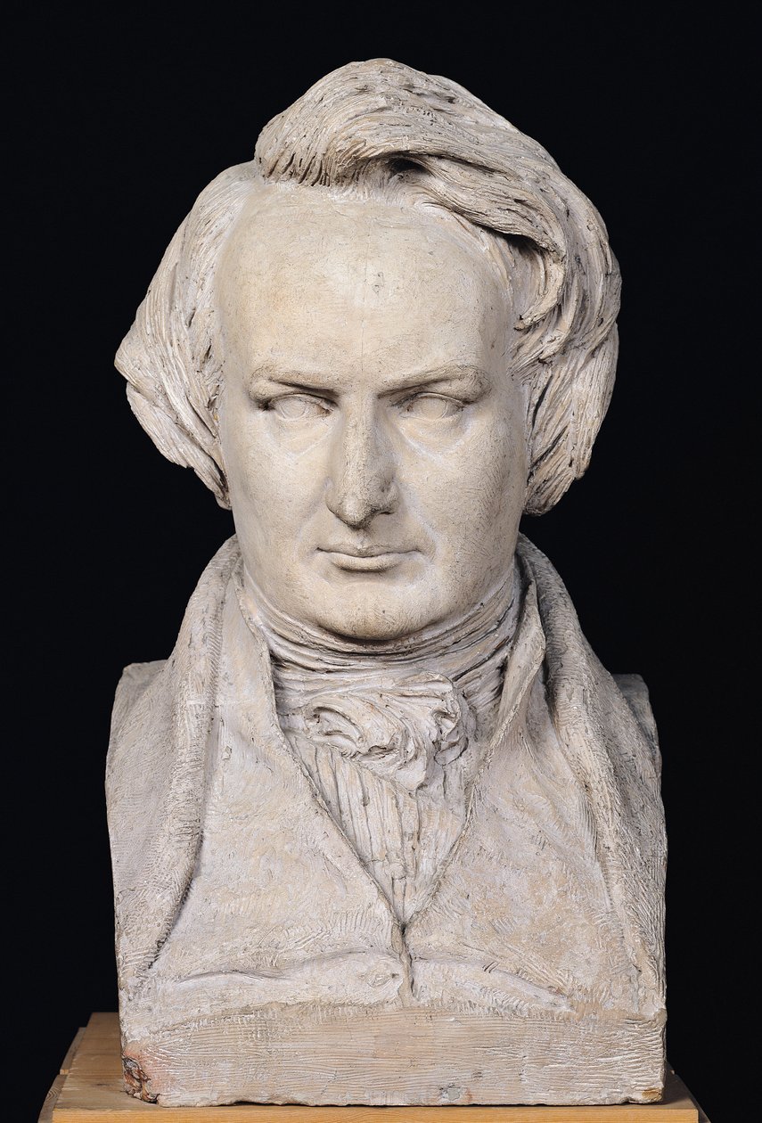 Büste von Victor Hugo im Alter von 35 Jahren von Pierre Jean David d