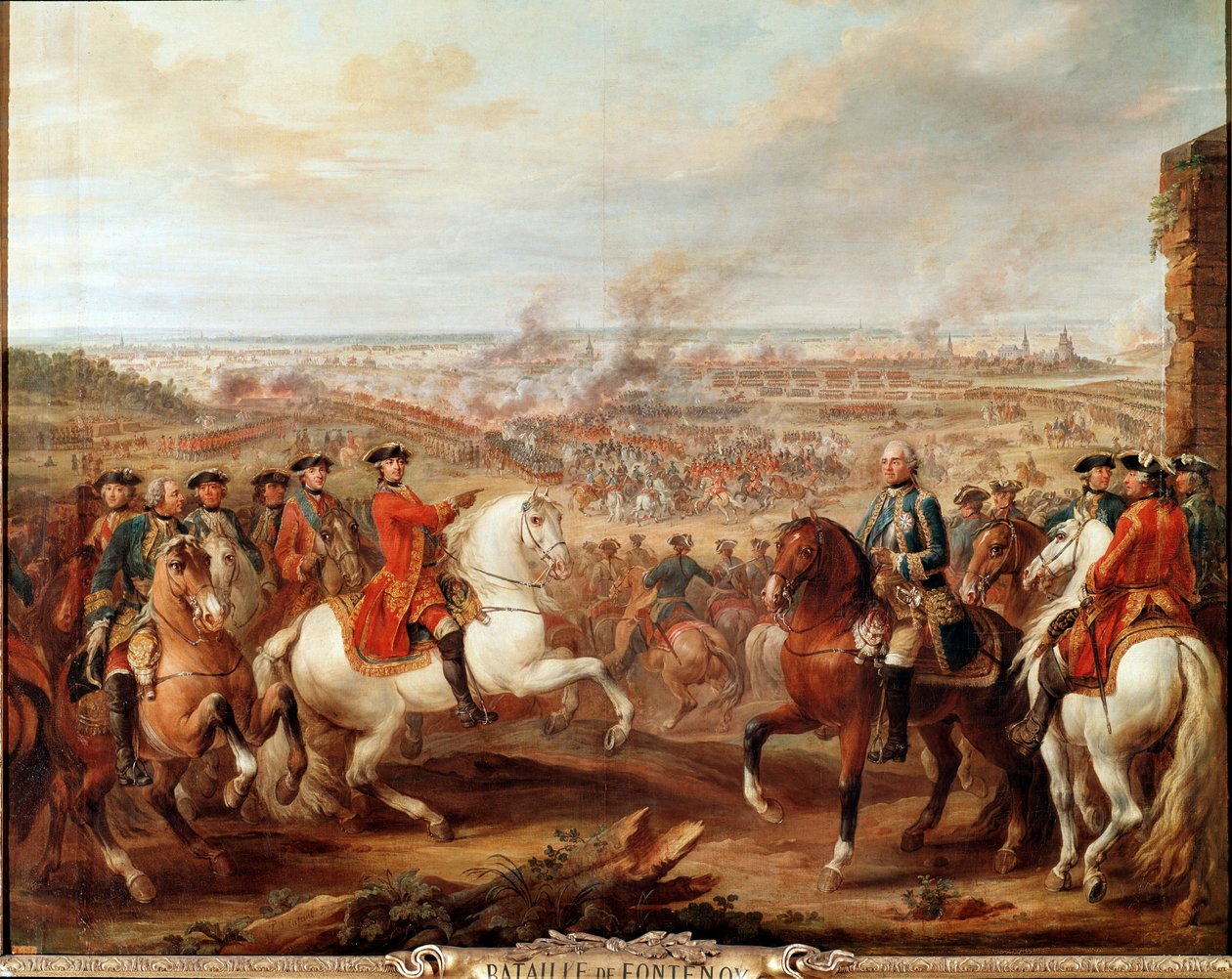 Schlacht von Fontenoy am 11. Mai von Pierre Lenfant