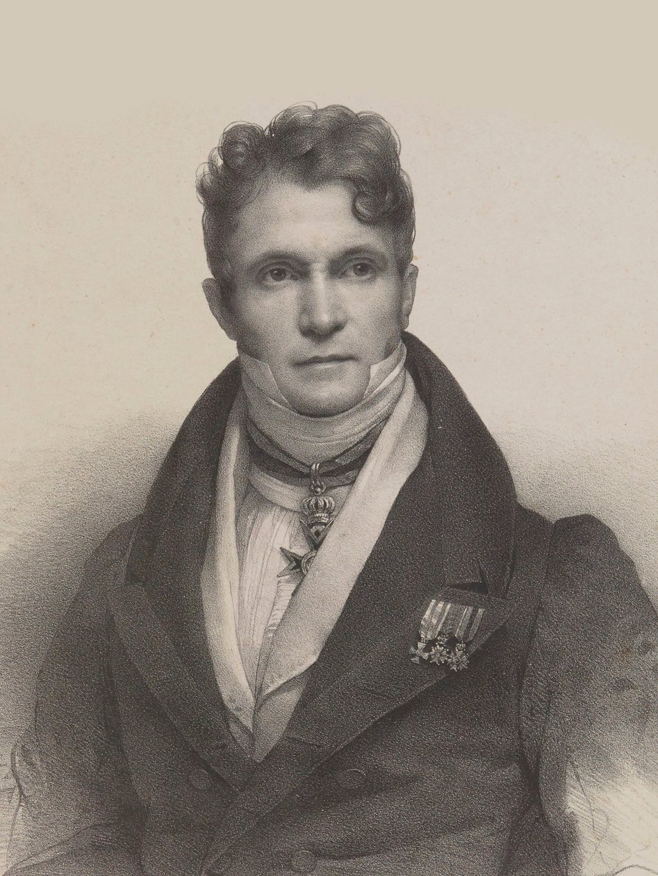 Porträt des Dirigenten und Komponisten Gaspare Spontini 1774-1851, 1830 von Pierre Louis Henri Grevedon