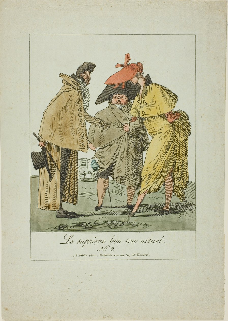 Tafel Zwei aus Der höchste aktuelle Modetrend von Pierre-Nolasque Bergeret