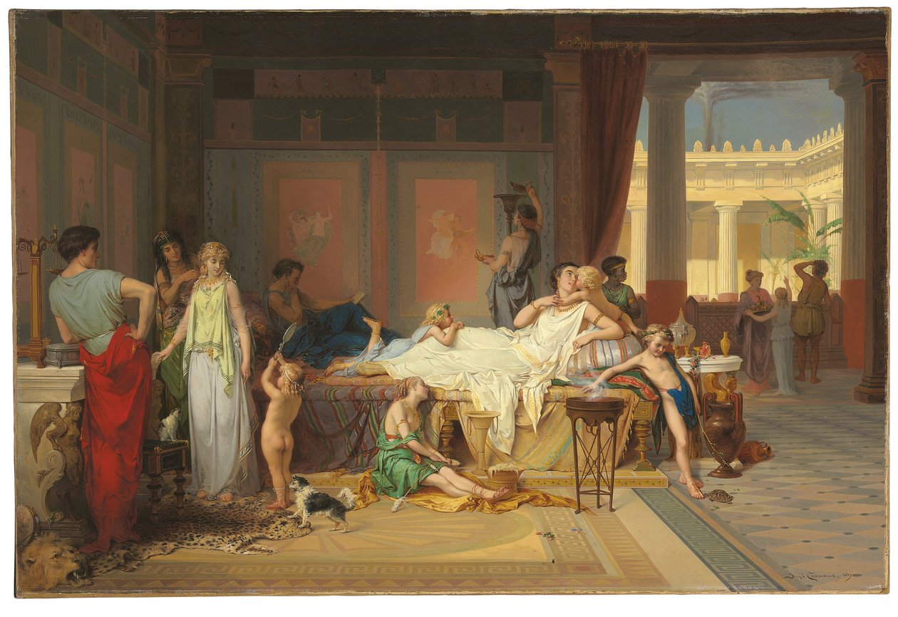Die letzte Stunde von Pompeji - Das Haus des Dichters von Pierre Oliver Joseph Coomans