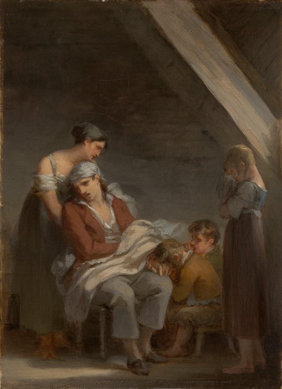 Une Famille dans la désolation (Eine trauernde Familie) von Pierre Paul Prud
