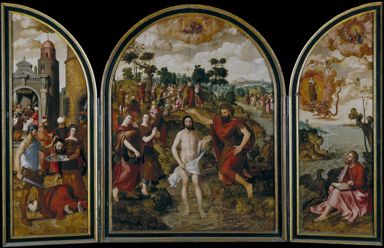 Das Triptychon des Heiligen Johannes des Täufers, 1549 von Pierre Pourbus