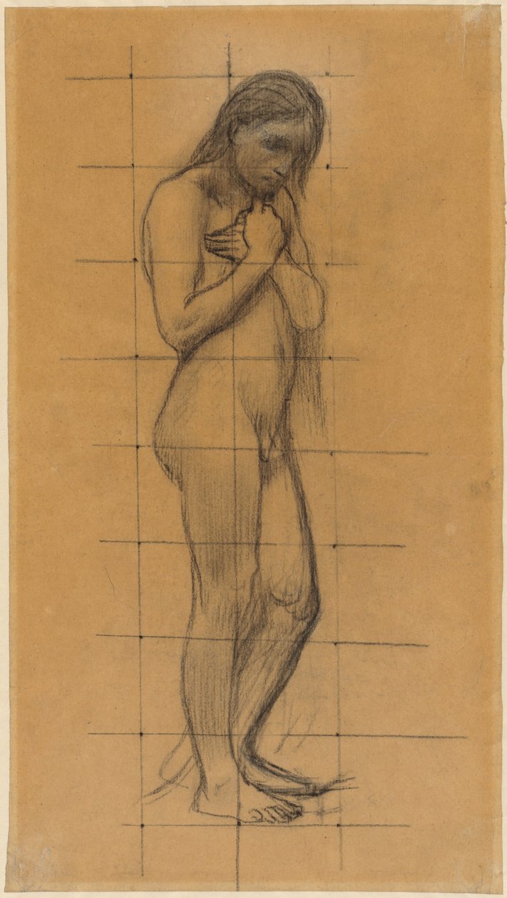 Stehender männlicher Akt von Pierre Puvis de Chavannes