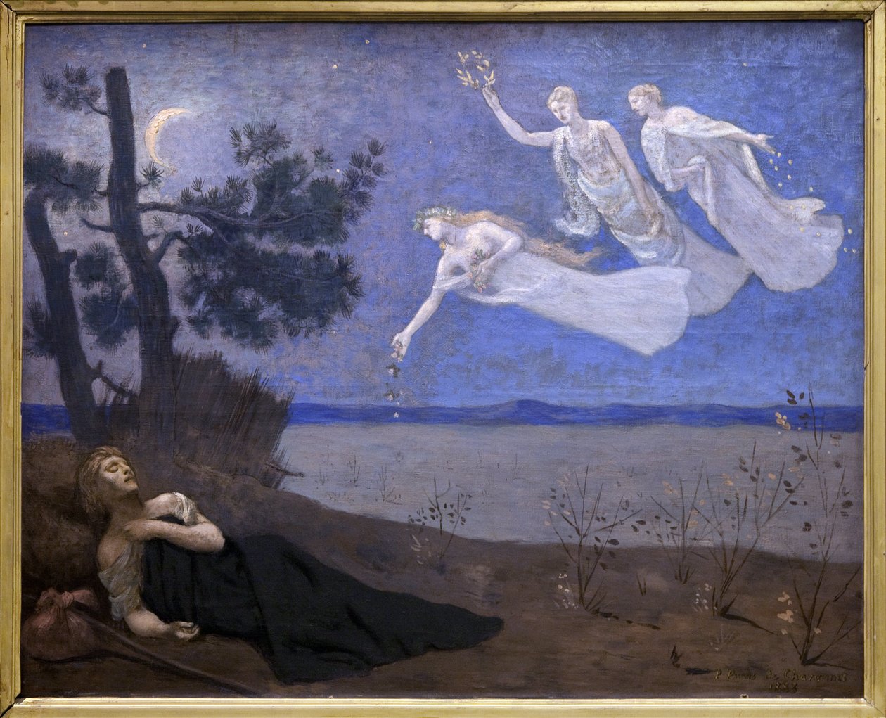 Der Traum (er sieht im Schlaf Liebe, Ruhm und Reichtum erscheinen) von Pierre Puvis de Chavannes