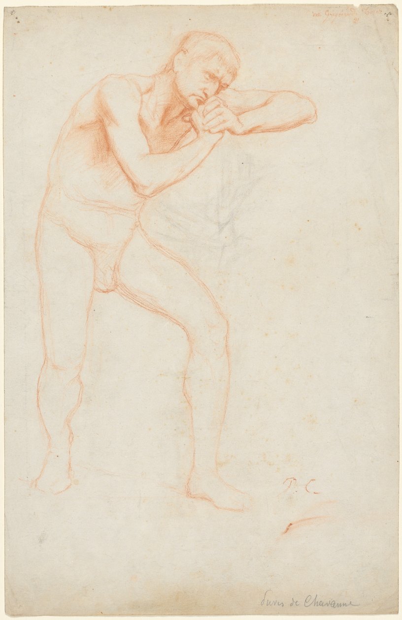 Männlicher Akt, 1891 von Pierre Puvis de Chavannes