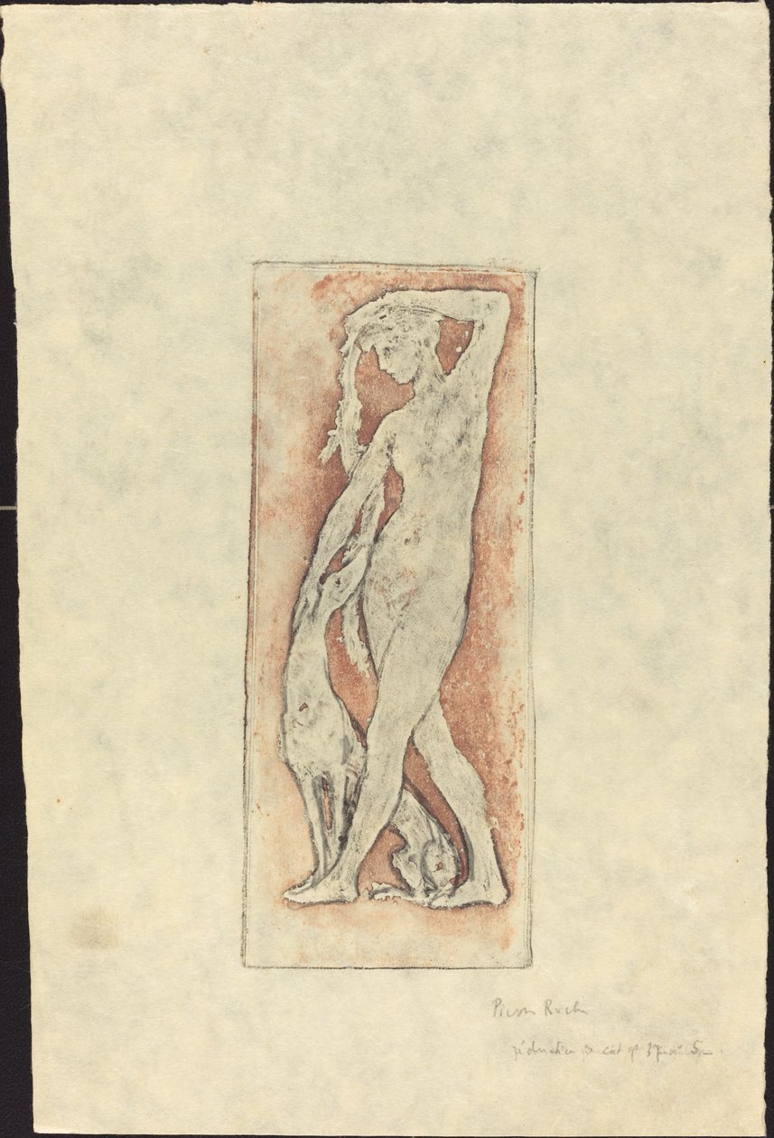 Diana und ein Windhund von Pierre Roche