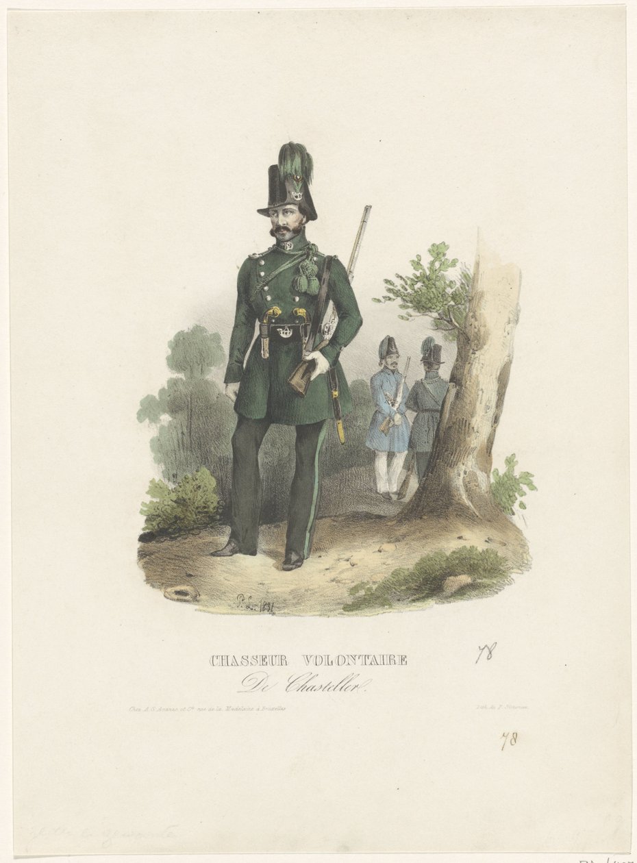 Belgischer Freiwilliger Jäger, 1831 von Pierre Simonau