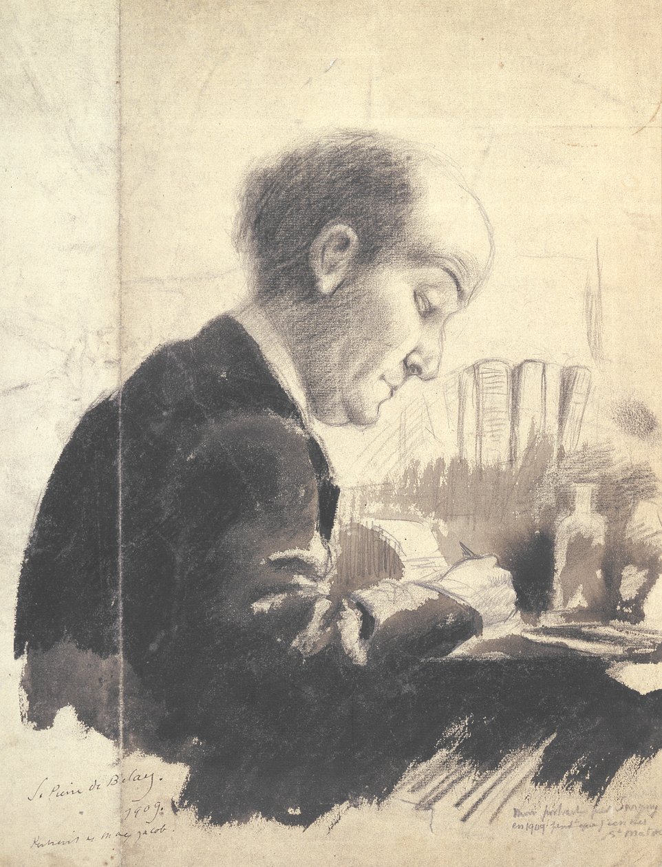 Porträt von Max Jacob (1876-1944) 1917 von Pierre de Belay