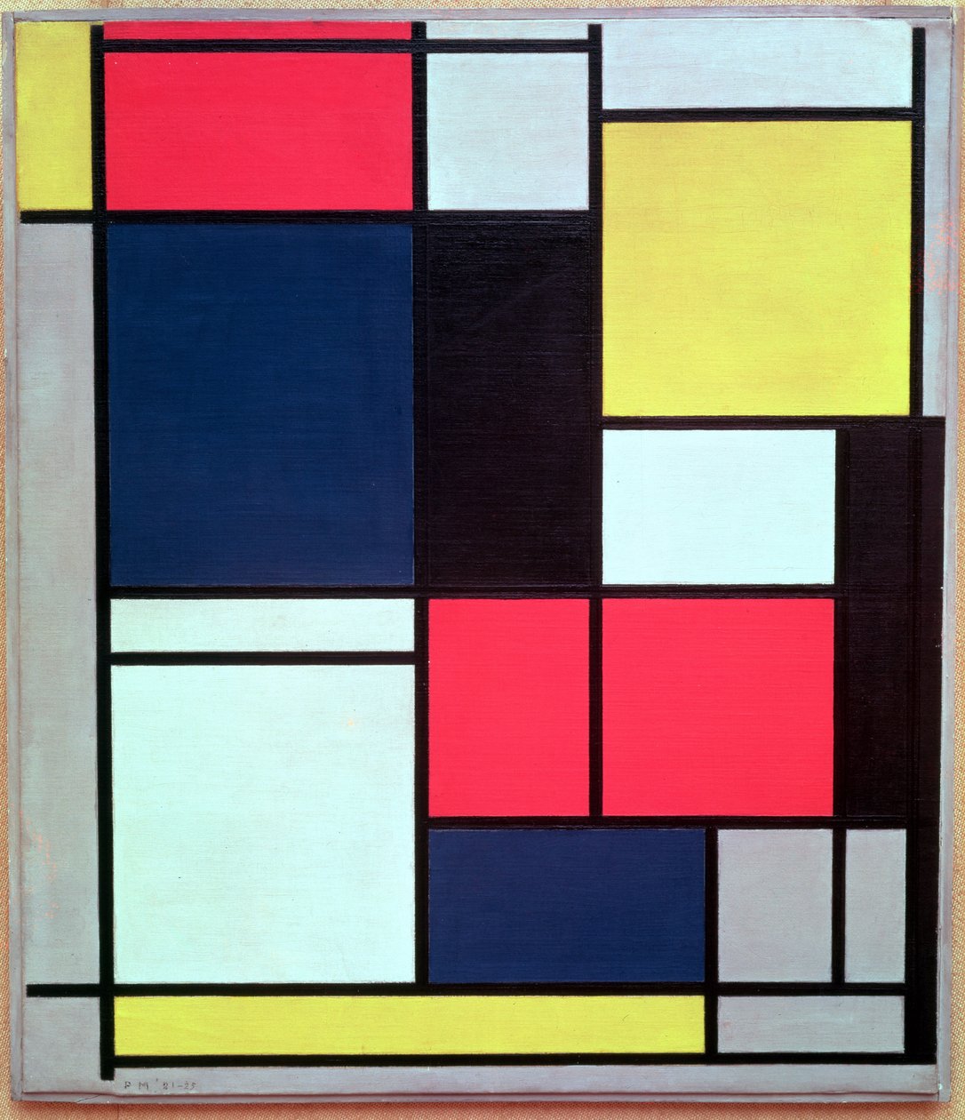 Tableau ii von piet mondrian hochwertiger kunstdruck