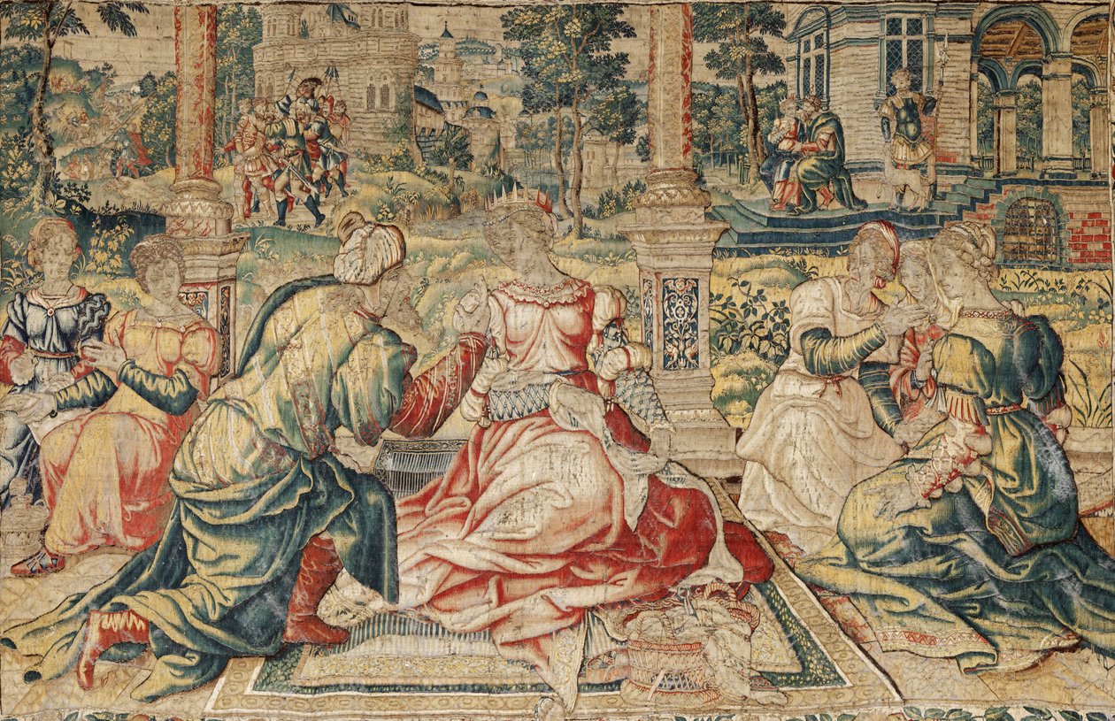 Mark Anton und Kleopatra Wandteppich von Pieter (attr. to) Coecke van Aelst