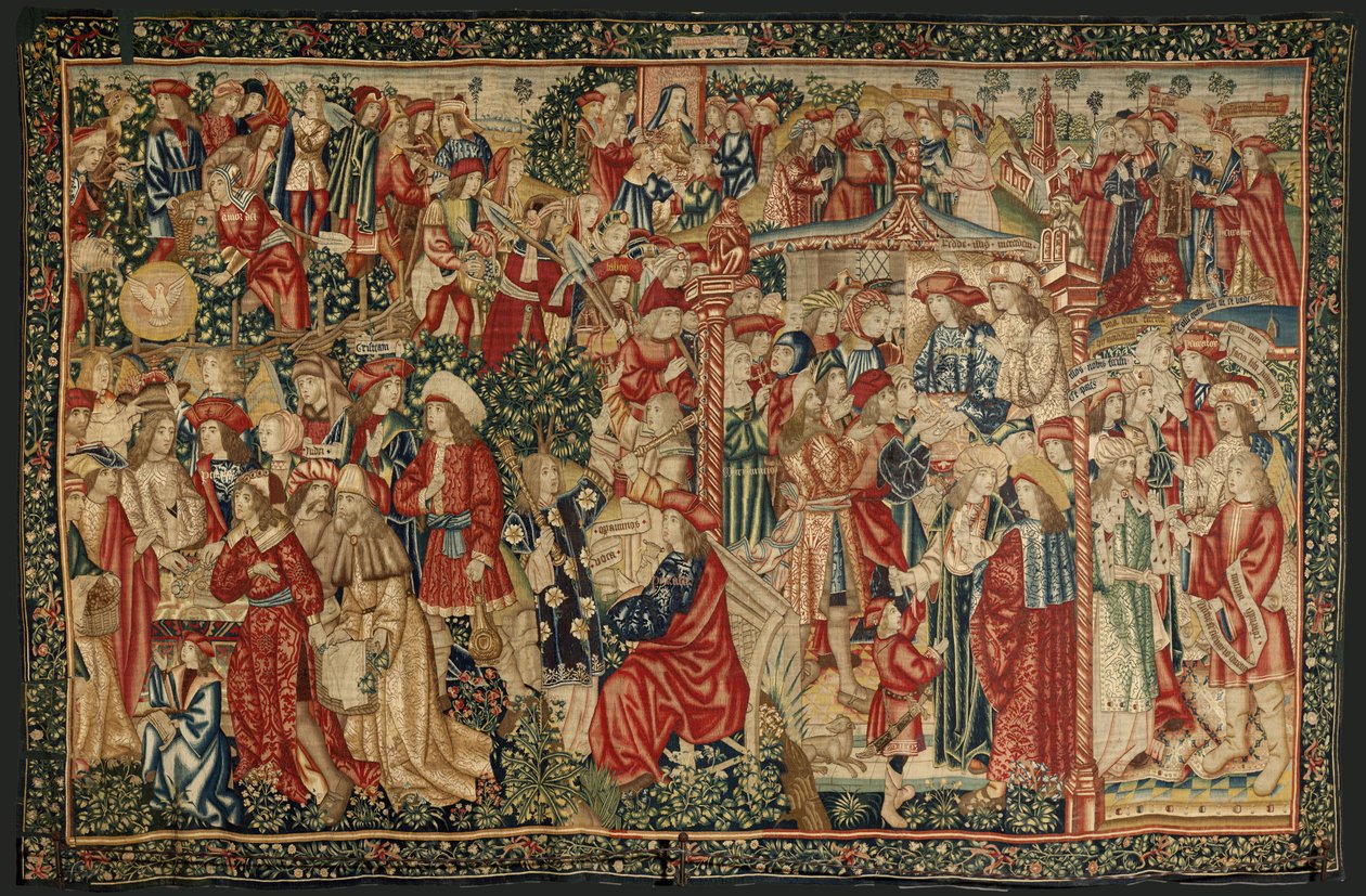 Das Gleichnis von den Arbeitern im Weinberg, um 1500 (Wandteppich) von Pieter (studio of) Coecke van Aelst