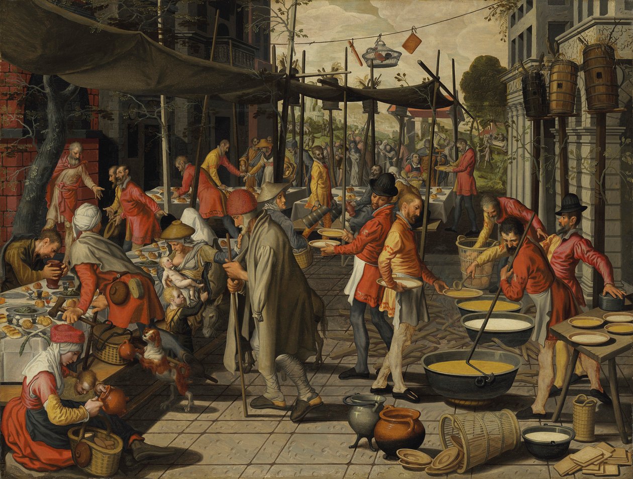 Das Gleichnis vom Hochzeitsfest von Pieter Aertsen