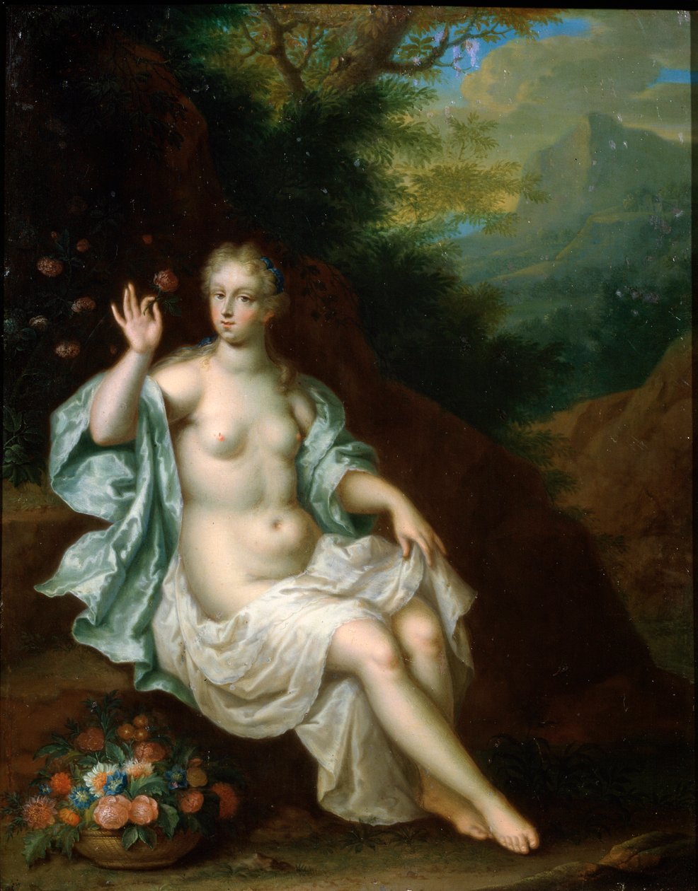 Flora, niederländisches Gemälde des 17. Jahrhunderts von Pieter Borm