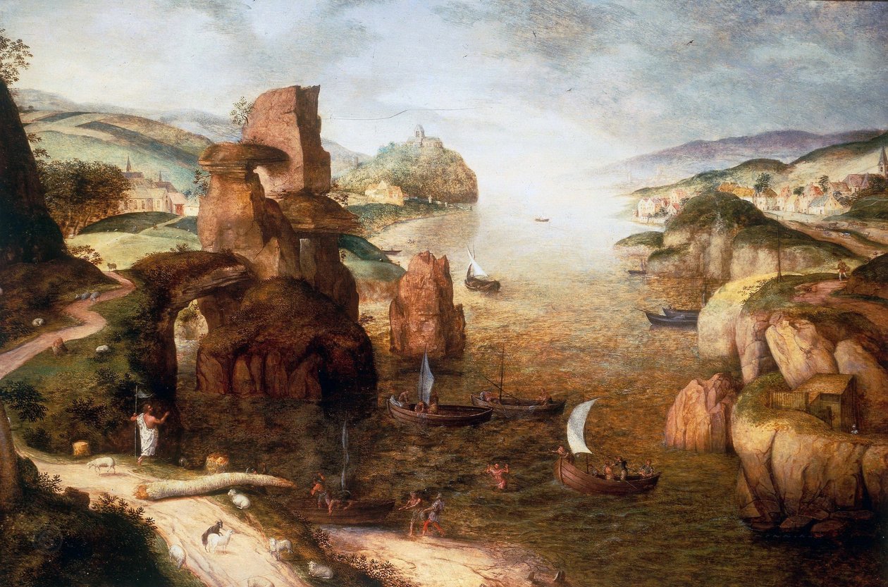 Christus und die Apostel am See Genezareth von Pieter Brueghel the Elder