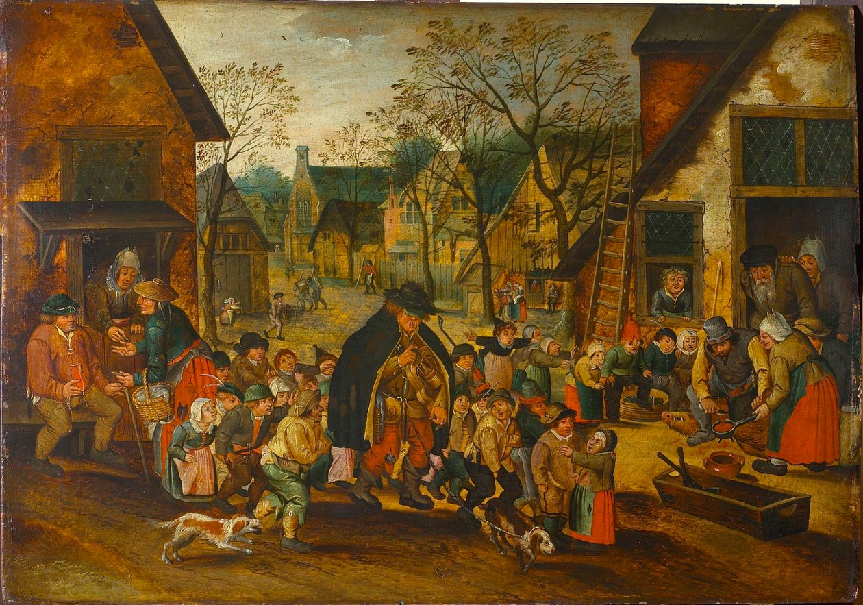Der blinde Drehorgelspieler von Pieter Brueghel the Younger