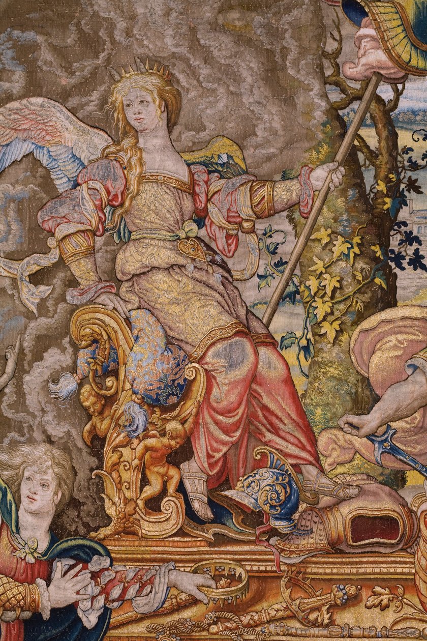 Serie Die sieben Todsünden (De zeven hoofdzonden): Eitelkeit (hoogmoed). Zeichner Pieter Coecke van Aelst. Atelier Brüssel. Ca. 1542-1544. von Pieter Coecke van Aelst