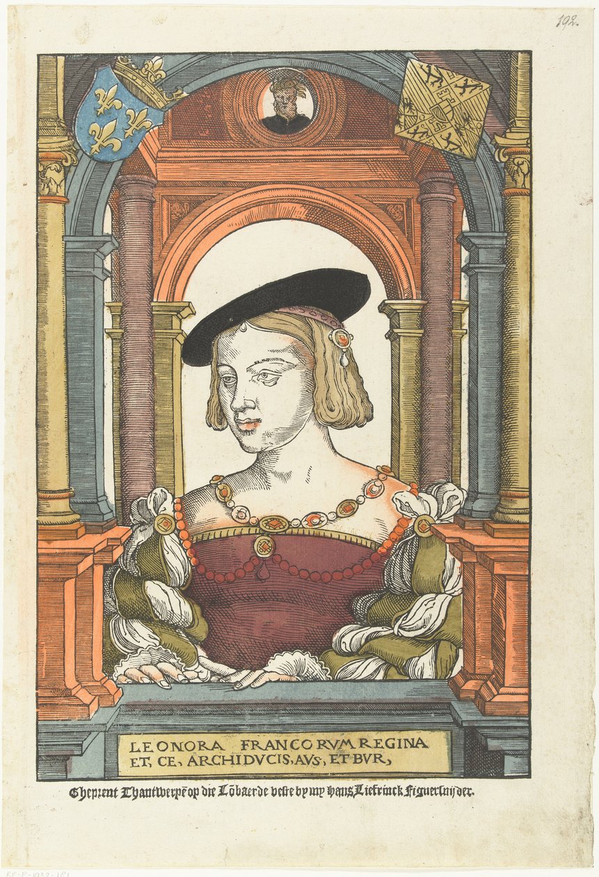 Porträt von Eleonore von Österreich 1498-1558 von Pieter Coecke van Aelst
