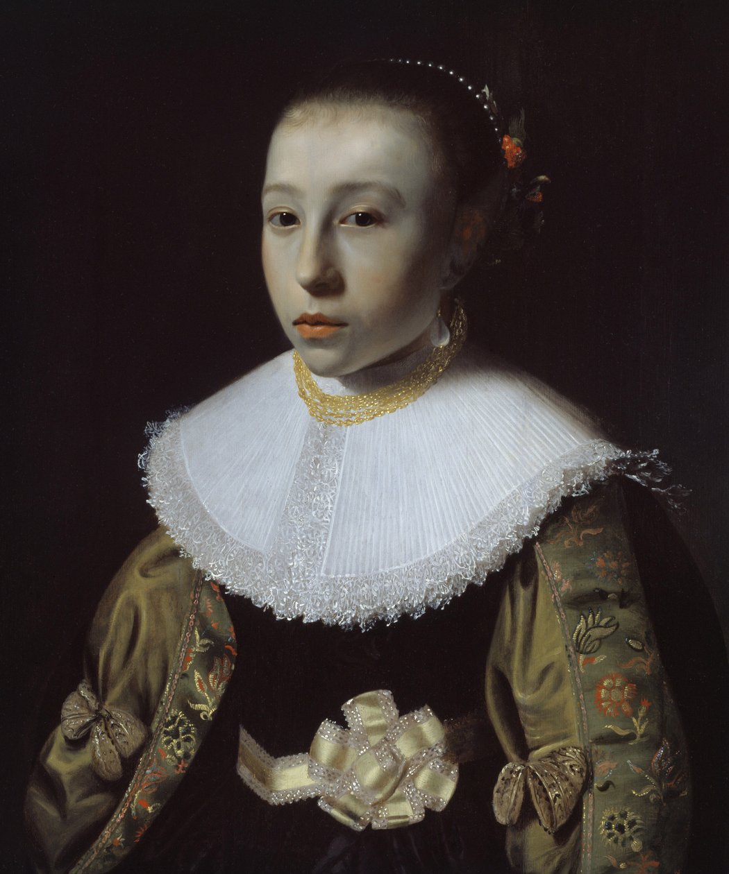 Porträt eines jungen Mädchens, 1633-35 von Pieter Dubordieu