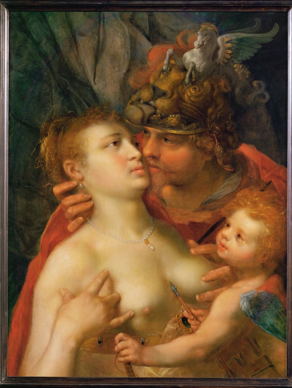 Mars, Venus und Amor von Pieter Isaacsz