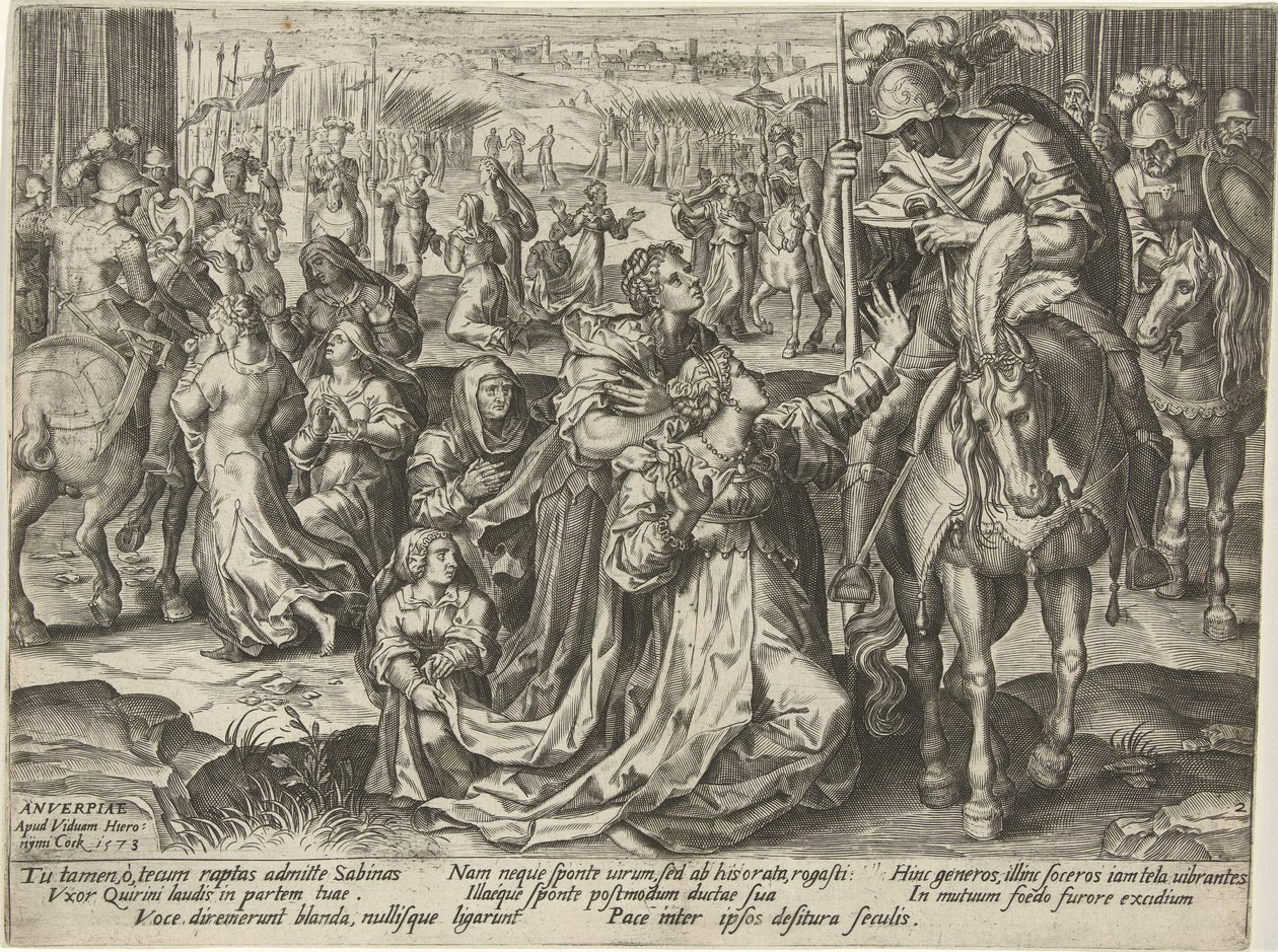 Versöhnung zwischen den Sabinern und den Römern (Serie: Darstellungen aus der römischen Geschichte) von Pieter Jalhea Furnius