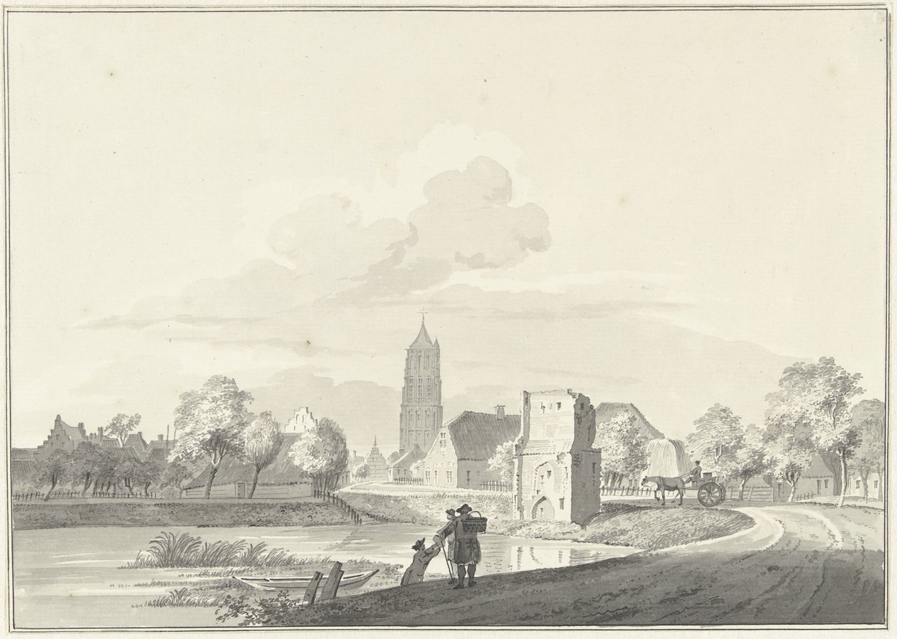 Überreste des Fährtors in Heukelom von Pieter Jan van Liender
