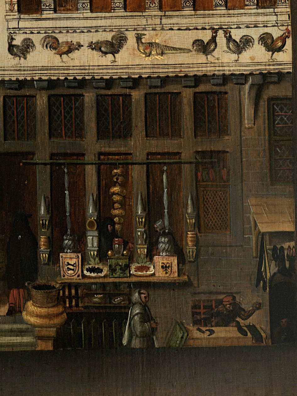 Detail des Porträts von Jacquemyne Buuck von Pieter Jansz. Pourbus
