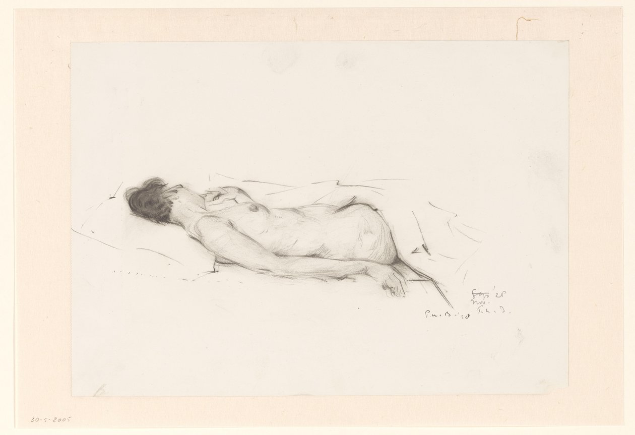 Liegender Akt von Pieter Willem van Baarsel