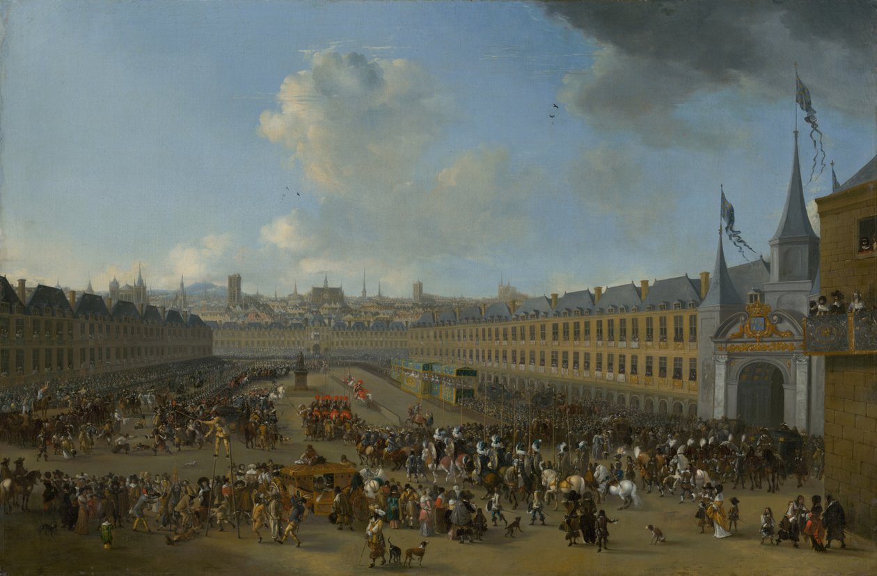 Turnier auf dem Place des Vosges in Paris von Pieter Wouwerman