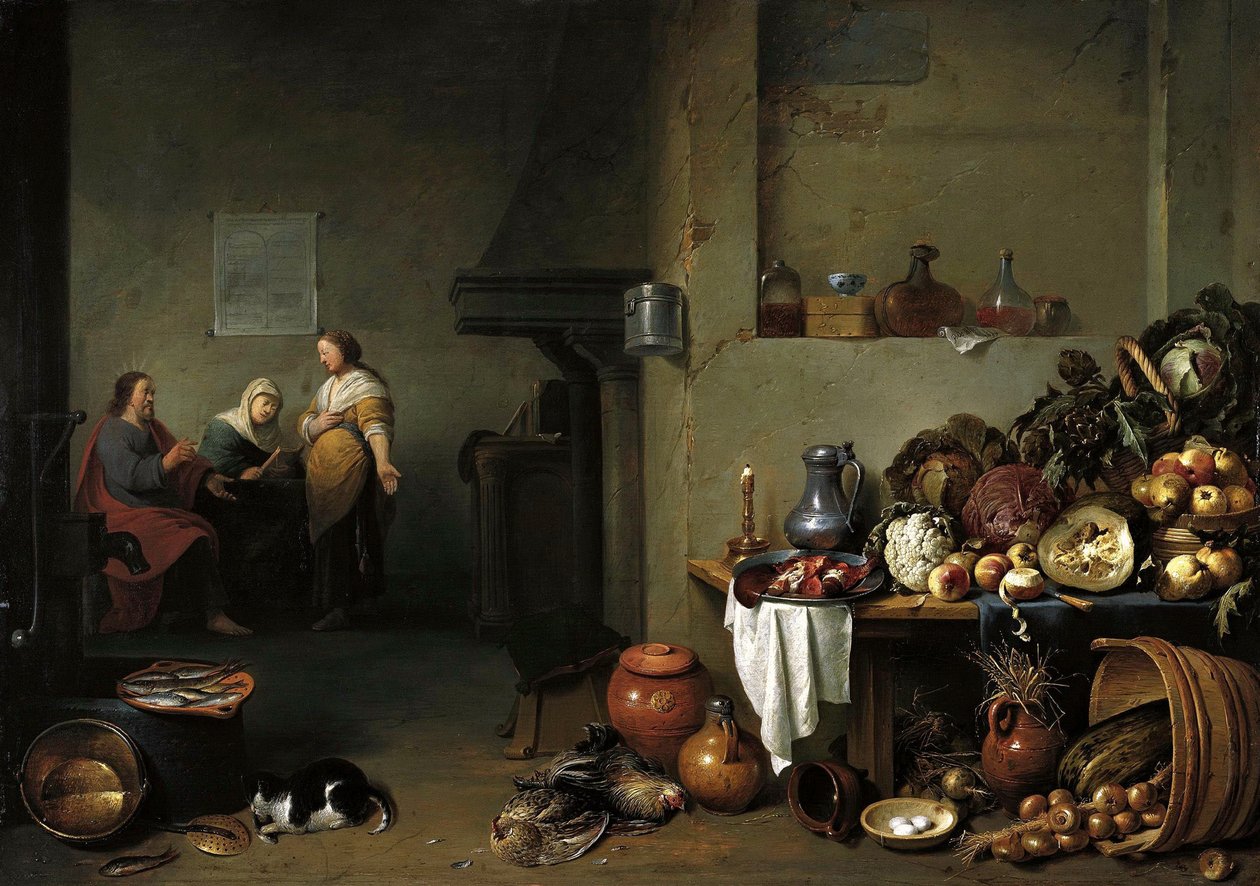 Christus im Haus von Martha und Maria von Pieter de Bloot