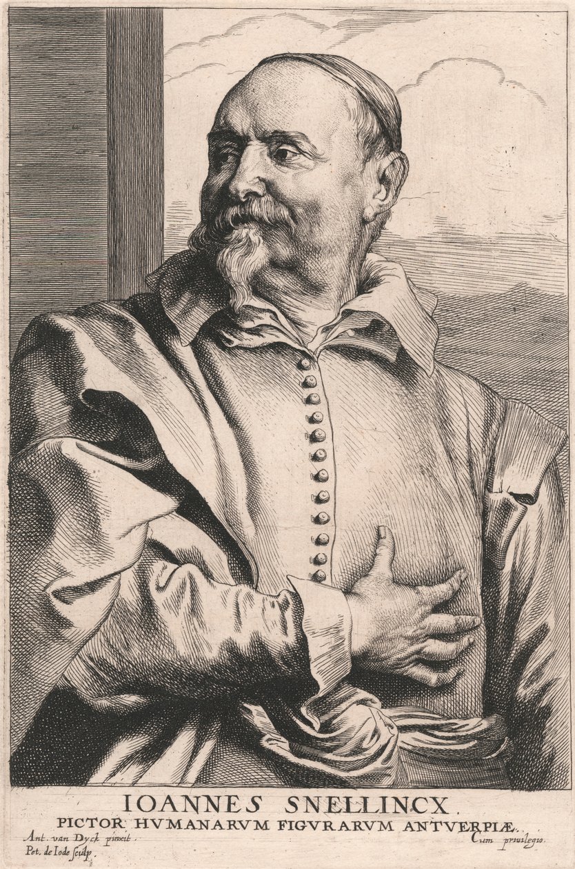 Joannes Snellincx, Maler menschlicher Figuren in Antwerpen von Pieter de Jode