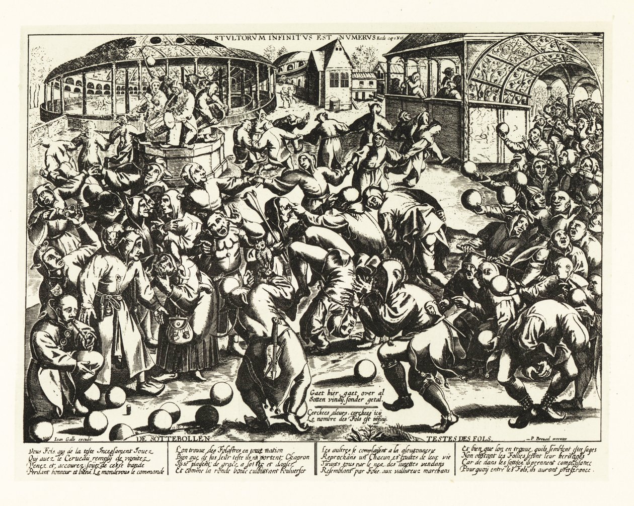 Fest der Narren, Mittelalter von Pieter the Elder (after) Bruegel