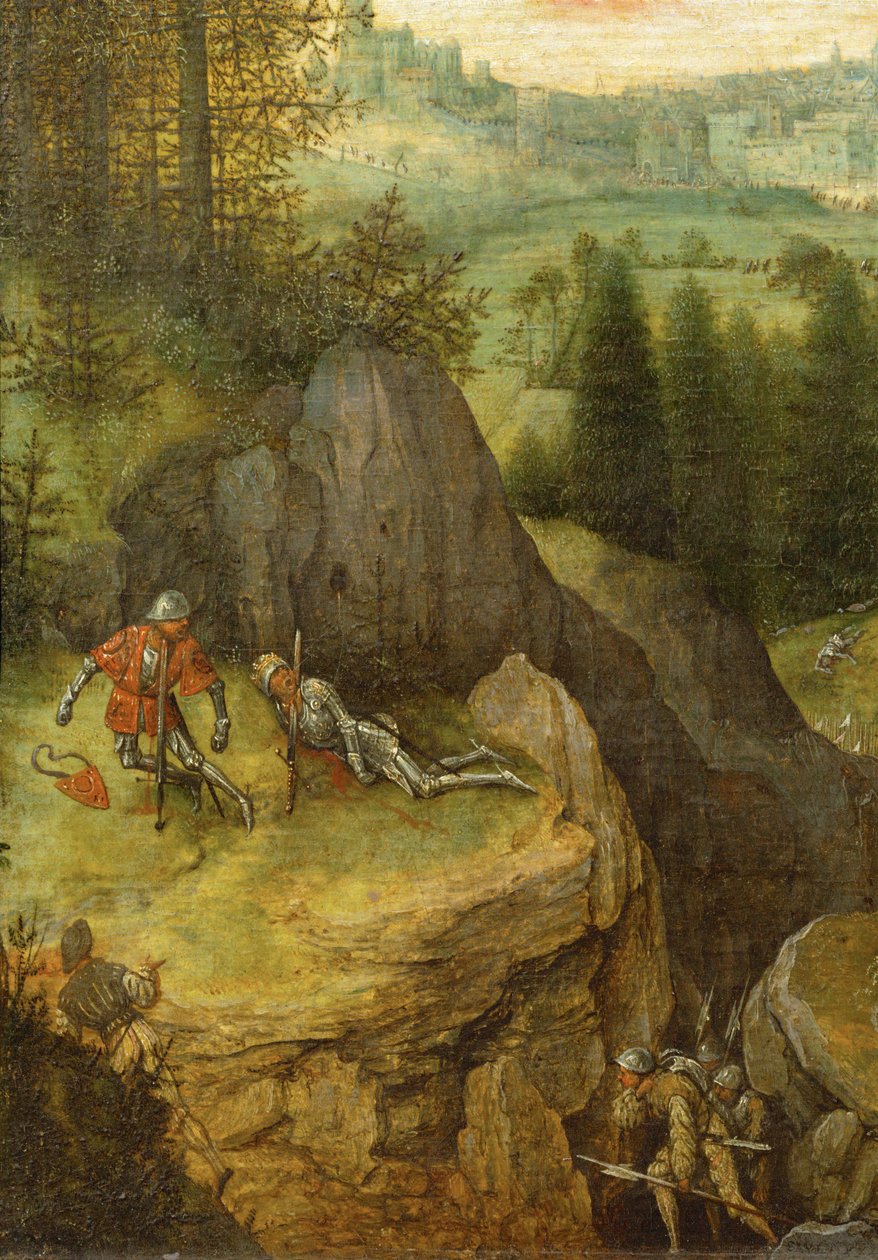 Der Selbstmord Sauls in der Schlacht gegen die Philister auf dem Berg ...
